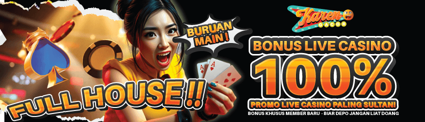 BONUS MEMBER BARU LIVE CASINO 100%