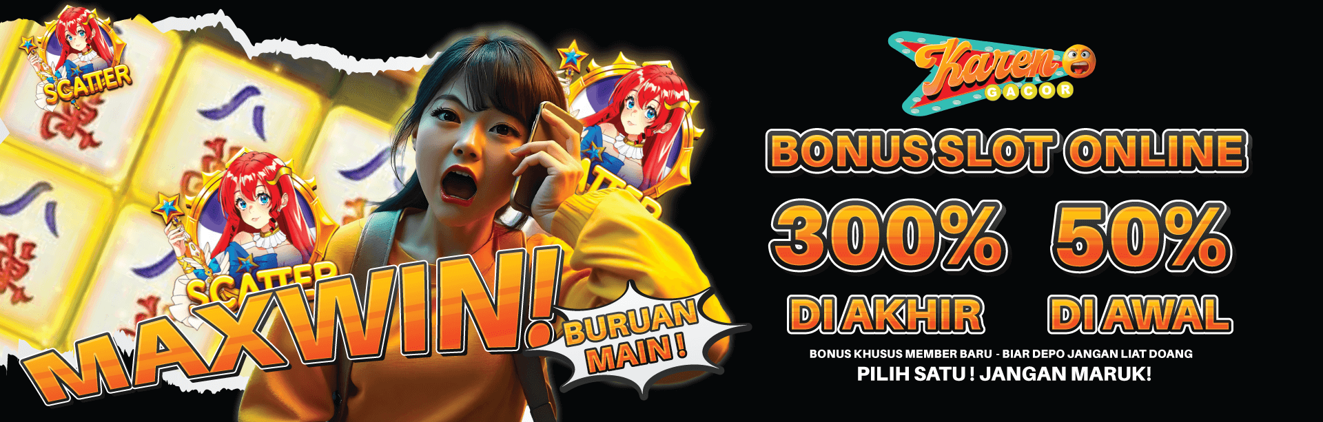 BONUS MEMBER BARU 300%