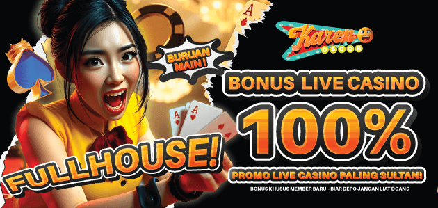 BONUS LIVE CASINO 100%